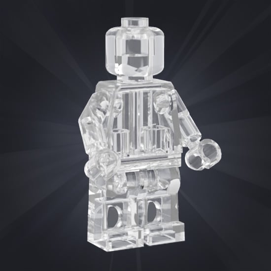 Lego trans clear online minifigure